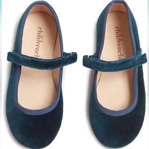 Classic Girls Velvet Mary Jane Dress Shoes